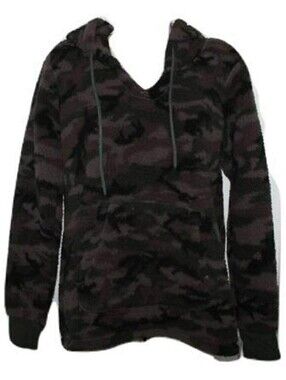 Jenni Womens Faux Sherpa Cozy Hoodie Size 2XL